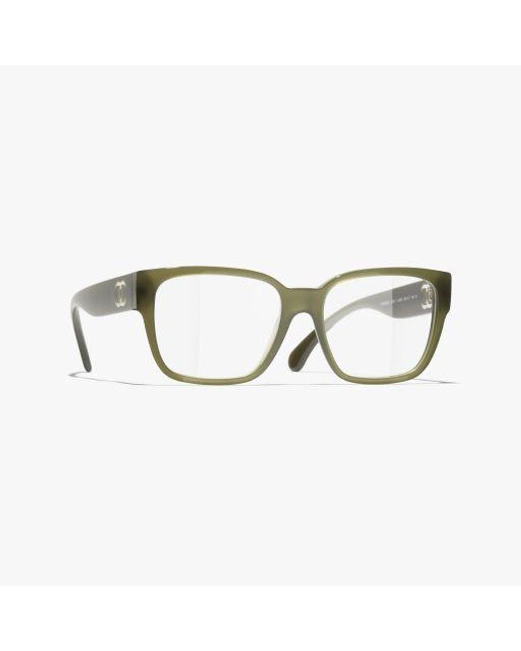 Chanel Green Square Eyeglasses