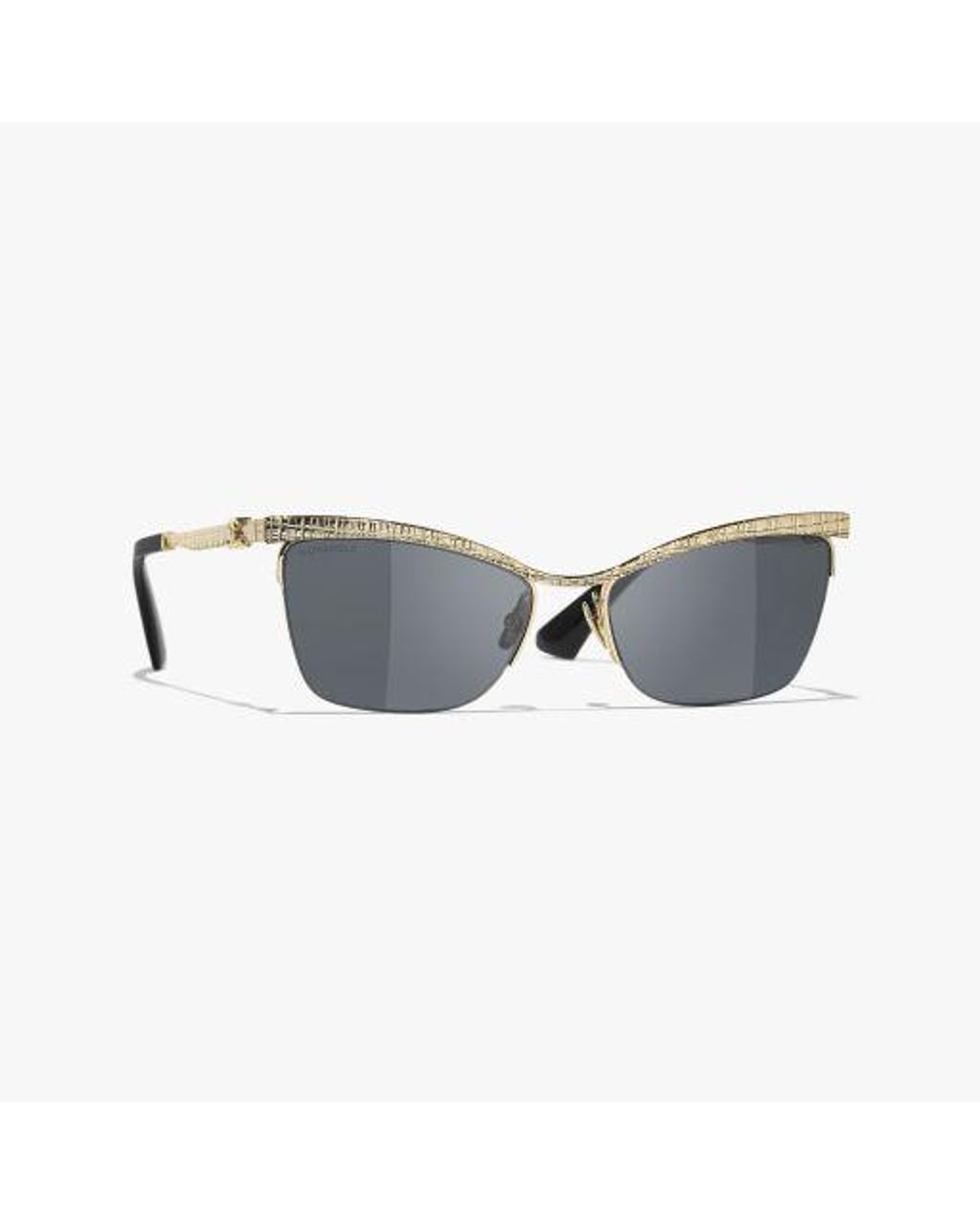 Chanel Metallic Cat-Eye Sunglasses