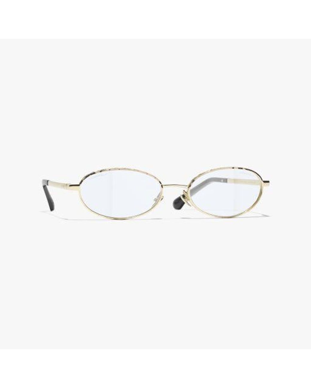 Chanel Metallic Oval Light Glasses