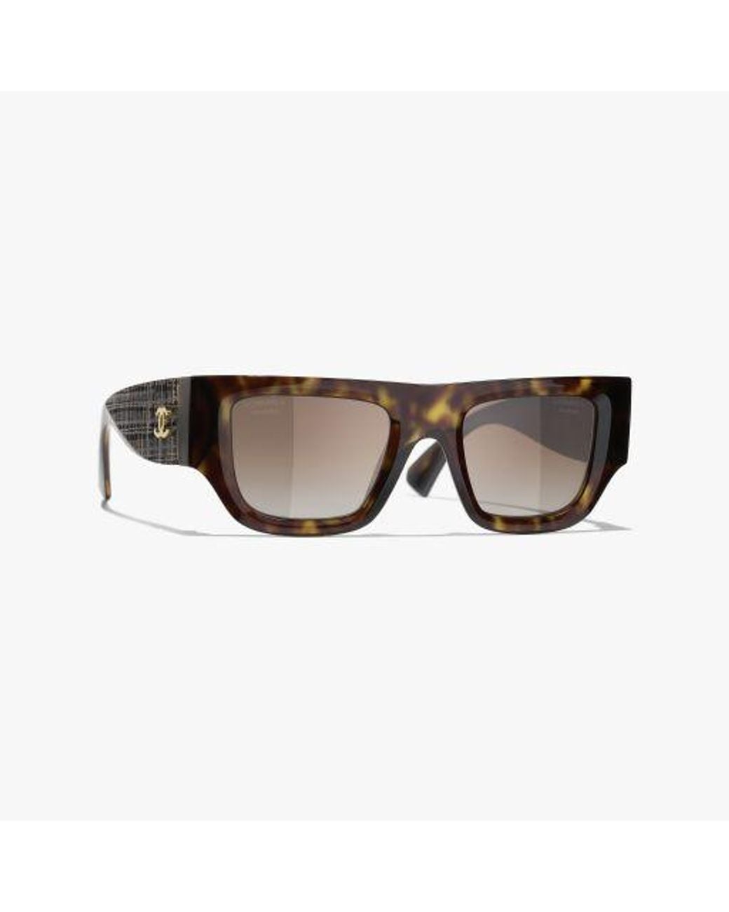 Chanel Brown Square Sunglasses
