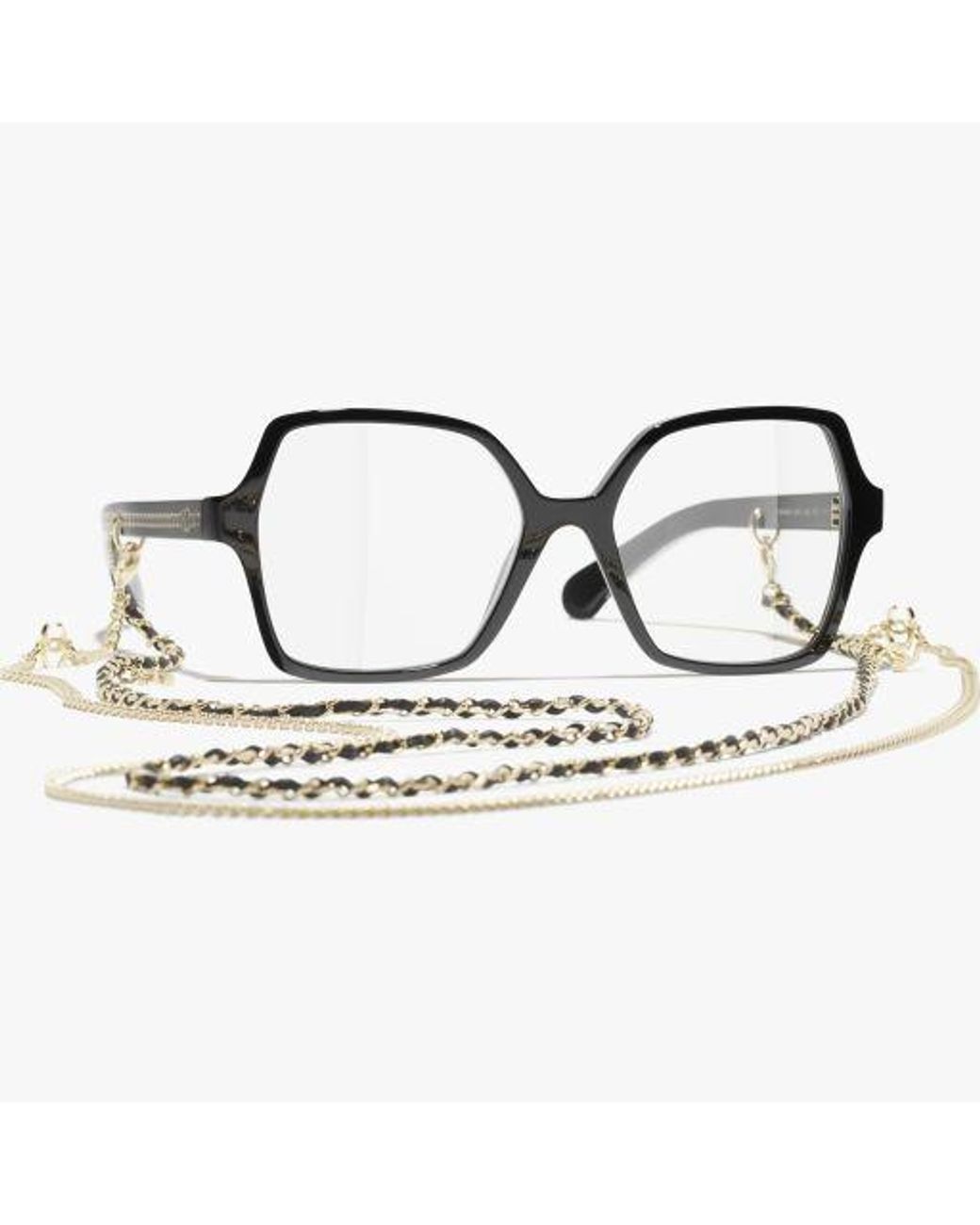 Chanel Metallic Square Eyeglasses