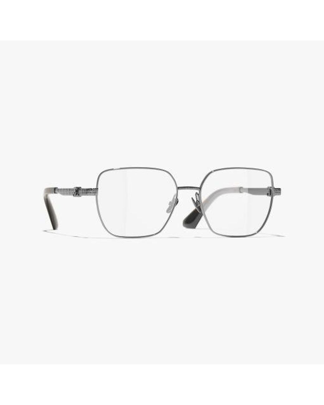 Chanel Metallic Square Eyeglasses