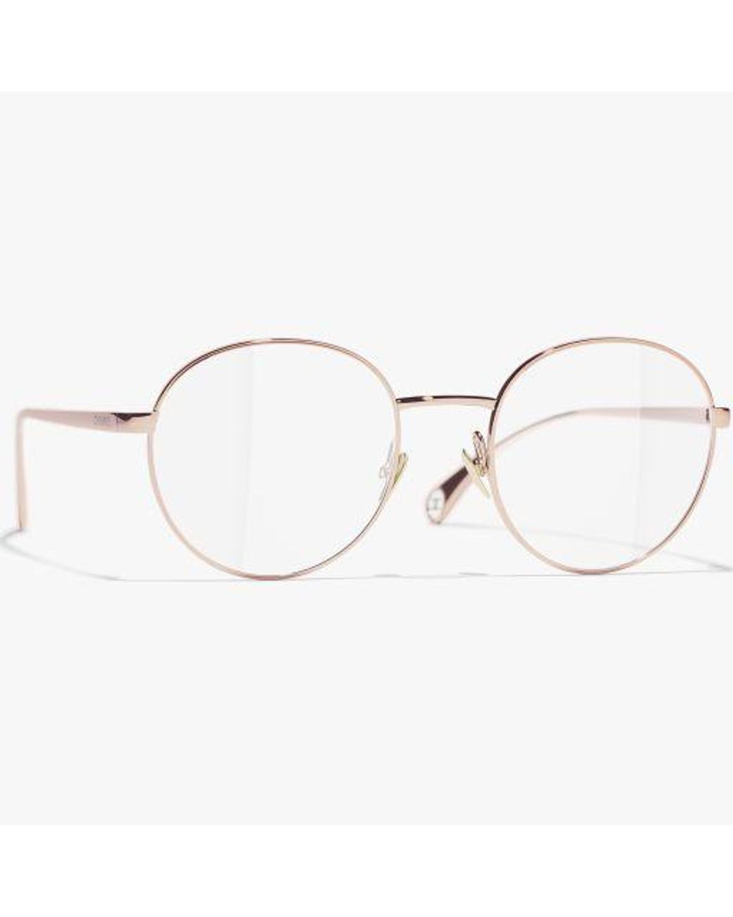Chanel White Oval Eyeglasses