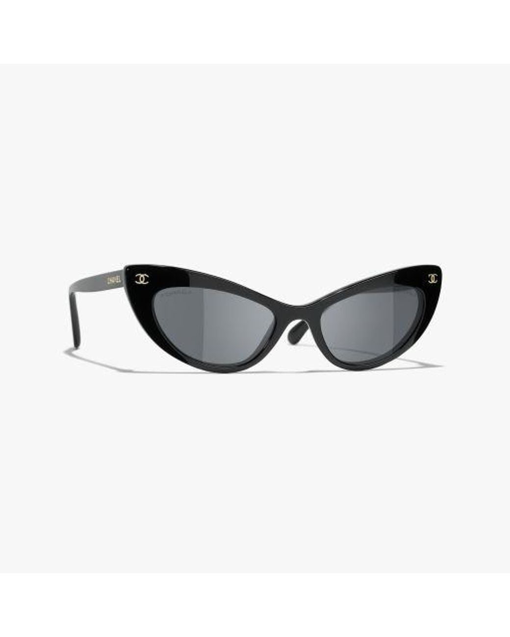 Chanel Black Cat-Eye Sunglasses