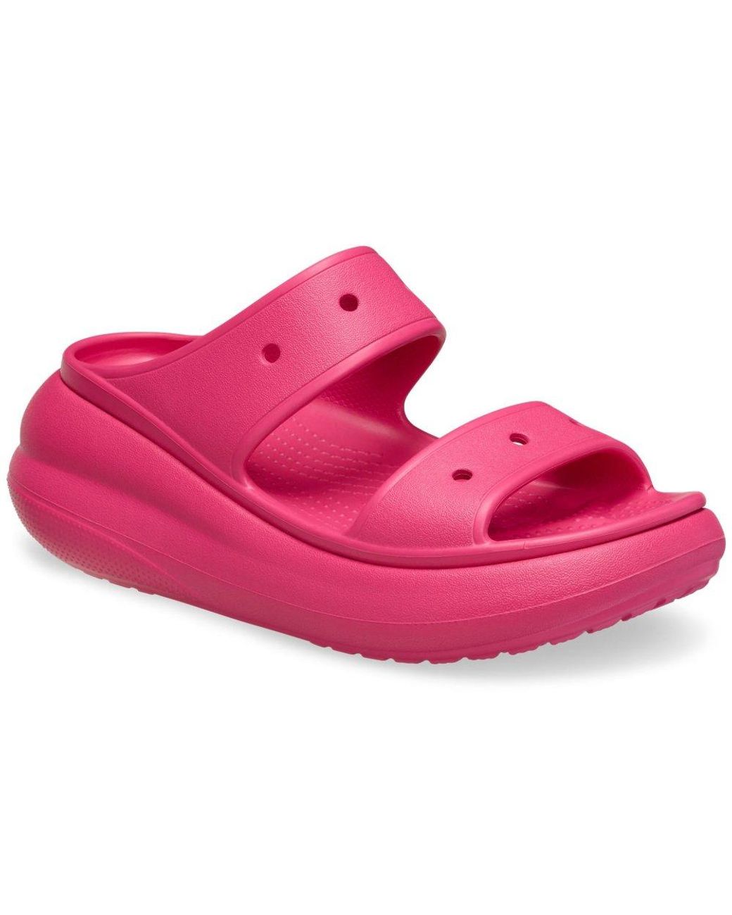 CROCSTM Pink Classic Crush Sandals
