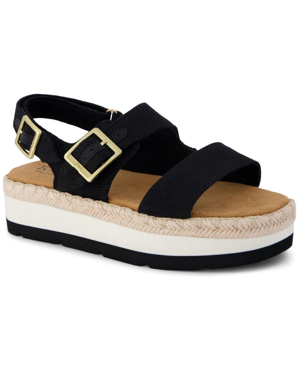TOMS Blue Giana Flatform Sandals
