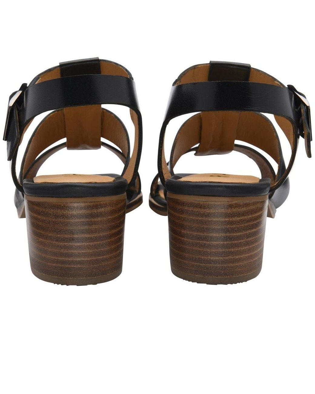Ravel Black Togston Heeled Sandals