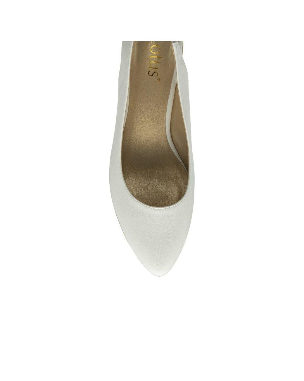 Lotus White Gigi Slingback Espadrille Wedges