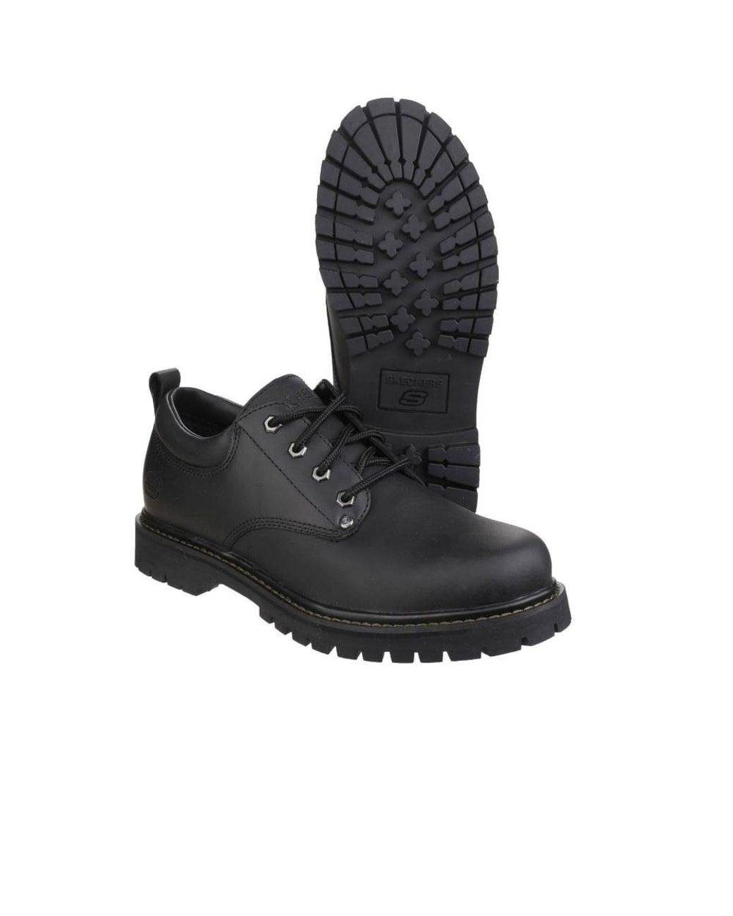 Skechers Black Tom Cats Lace Up Shoes for men
