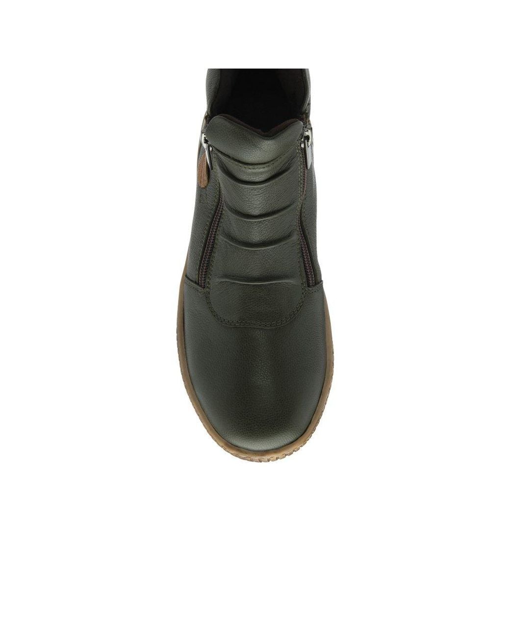 Lotus Green Atlanta Ankle Boots