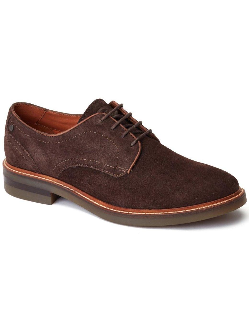 Base London Brown Mawley Derby Shoes for men