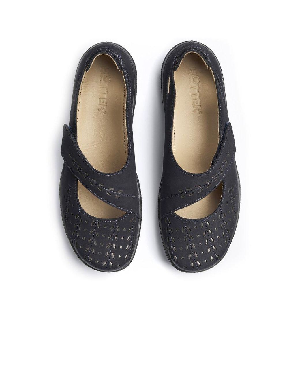 Hotter Blue Daphne Mary Jane Shoes