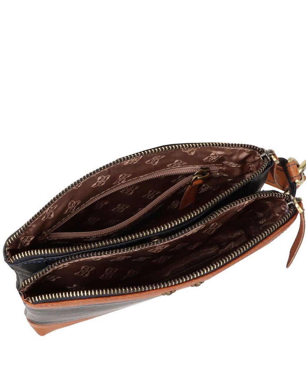 Lakeland Leather Black Hartsop Small Messenger Bag