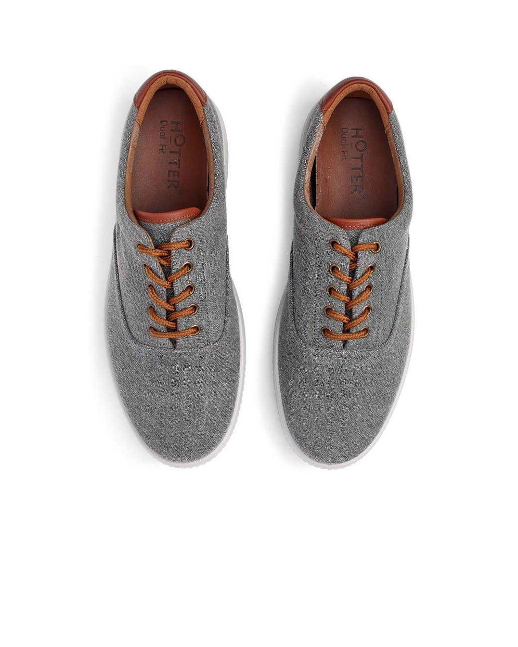 Hotter Gray Rowan Trainers for men