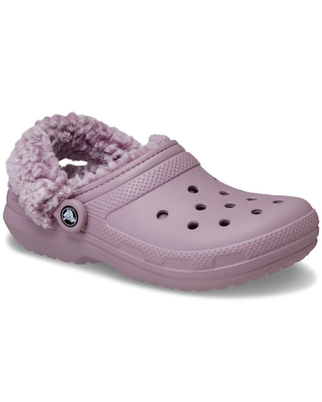 CROCSTM Purple Classic Fleece Lined Clogs