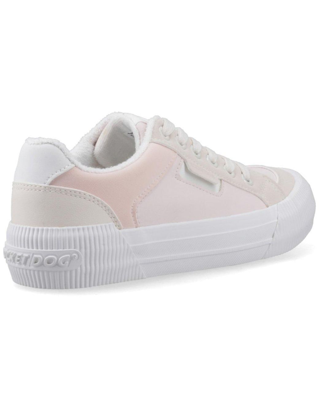 Rocket Dog White Cheery Blocked Lyon Trainers