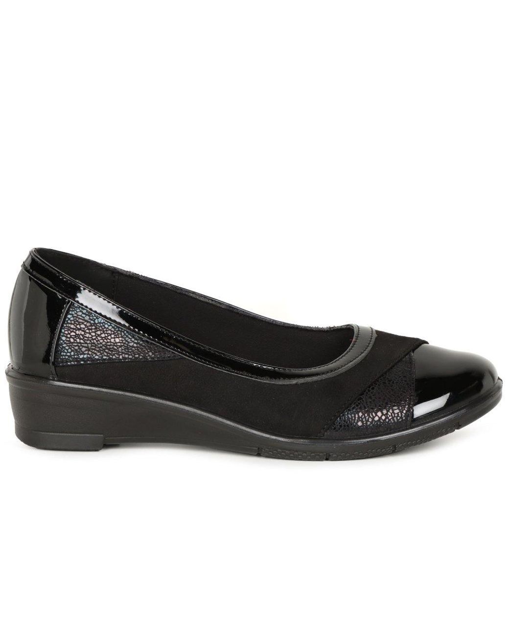 Lunar (GRS) Black Marian Ballet Pumps
