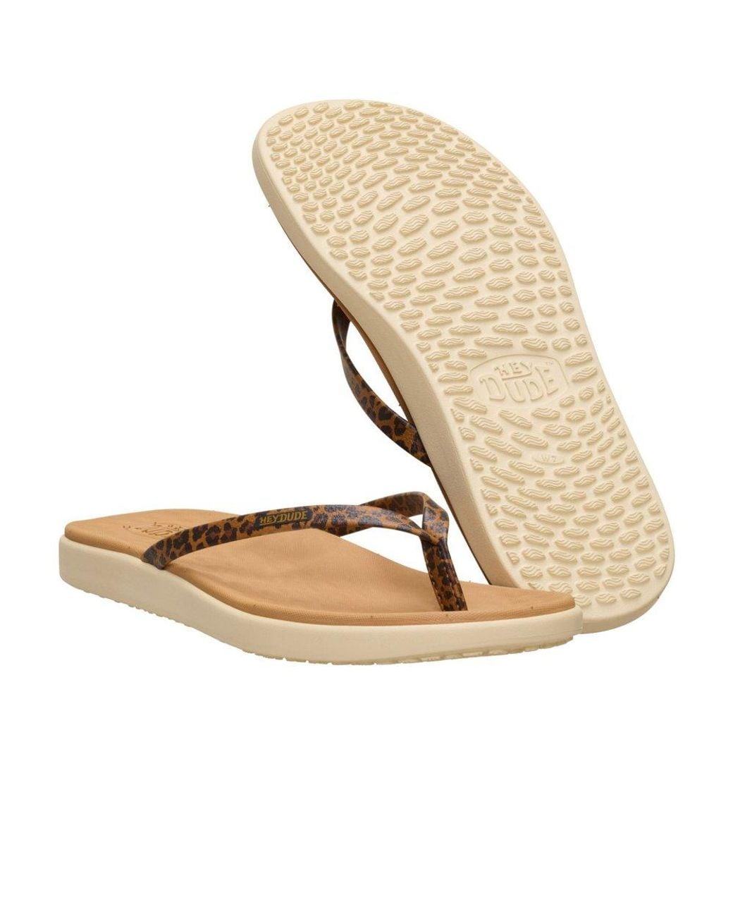 HeyDude Brown Maui Breeze Flip Sandals