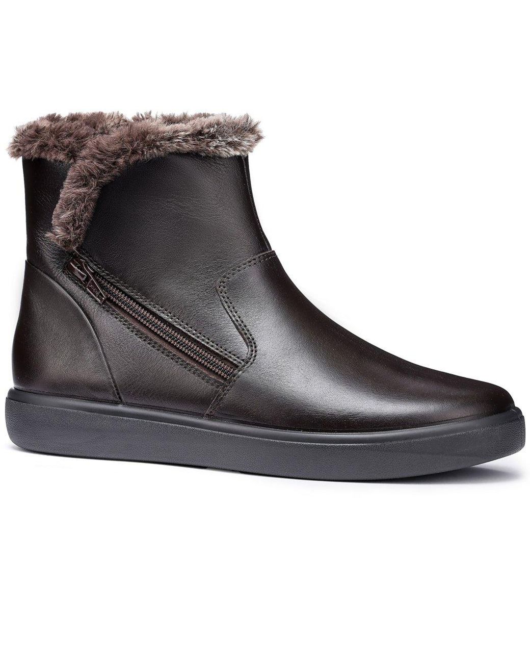 Hotter Black Manor Ankle Boots