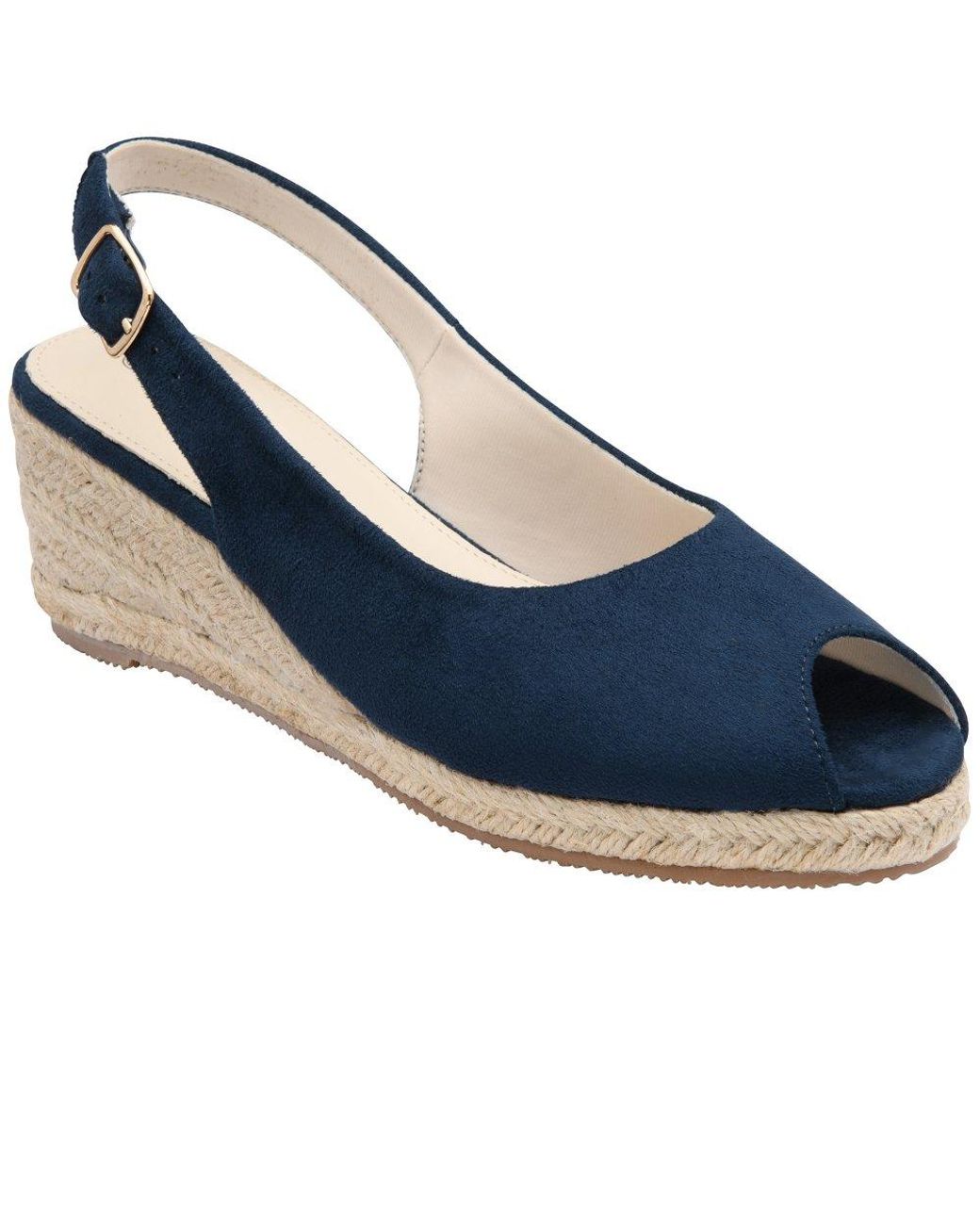 Lotus Blue Gabriella Wedge Sandals