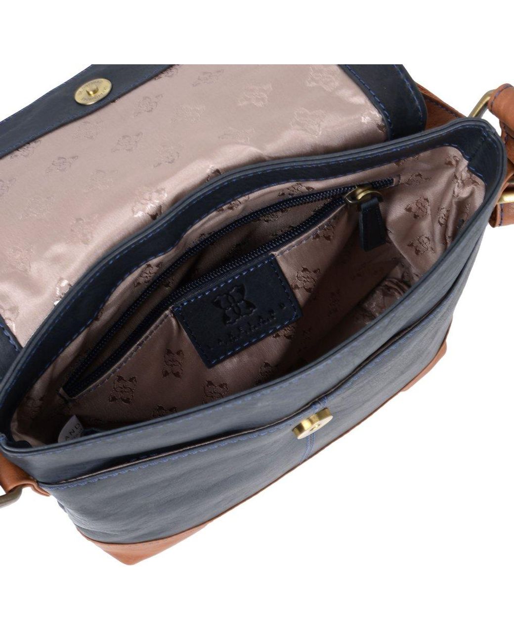 Lakeland Leather Blue Hartsop Medium Messenger Bag