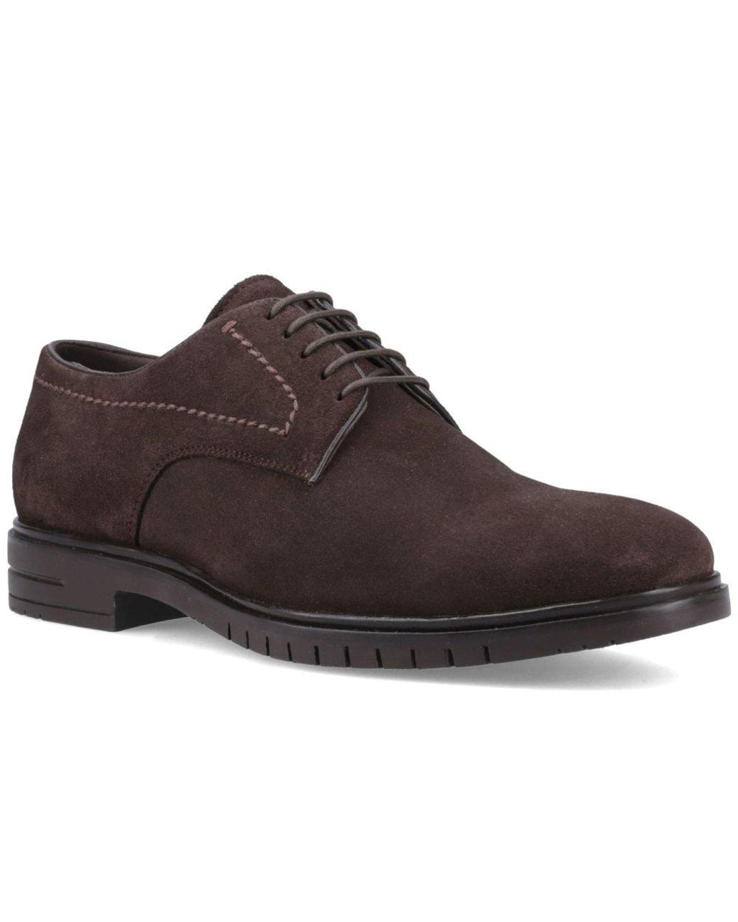 Hush Puppies Brown Sterling Lace Up Shoes for men