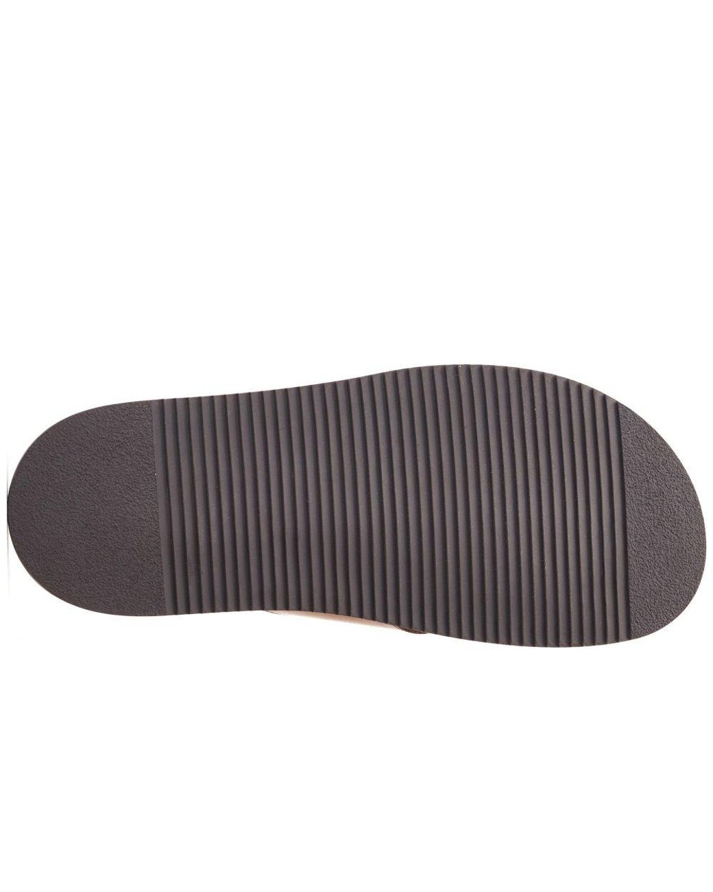 Base London Brown Webb Sliders for men