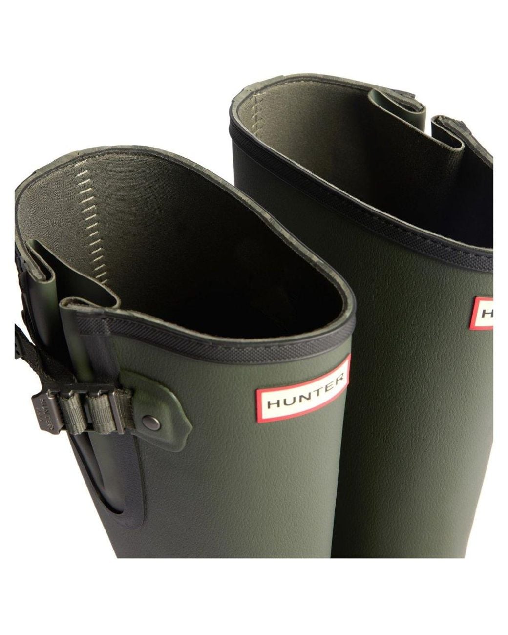 Hunter Green Field Downpour Wellingtons