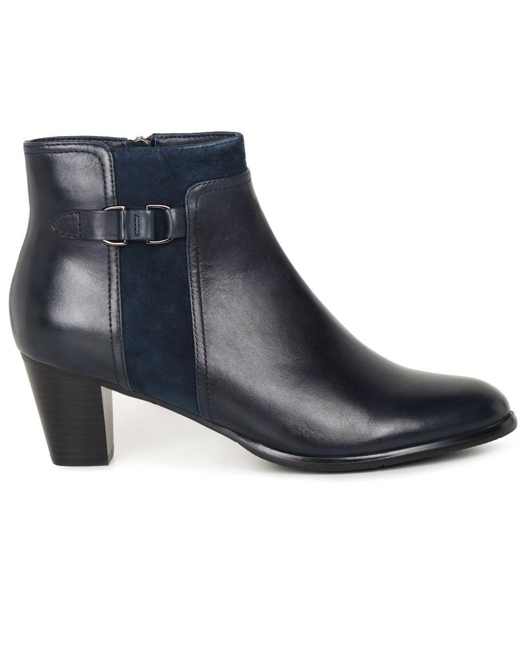 Regarde Le Ciel Blue Sonia 148 Ankle Boots Lea/Suede