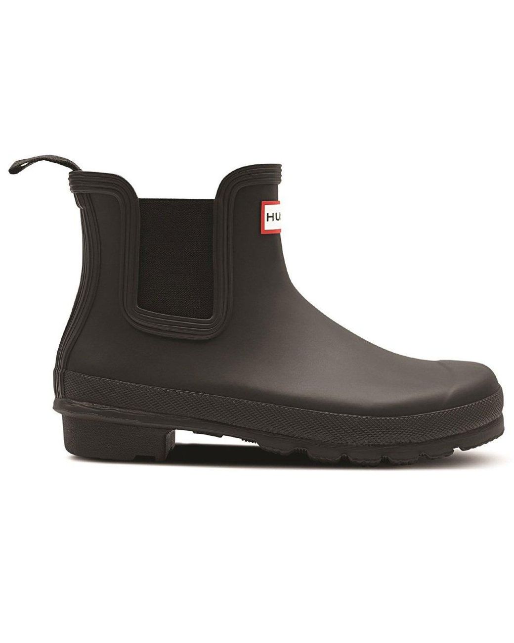 Hunter Black Original Wellington Chelsea Boots