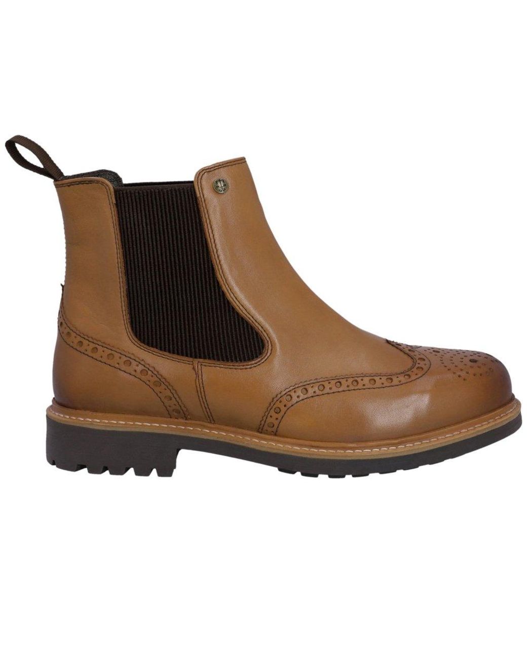 Hunter Brown Cawdor Brogue Dealer Boots for men