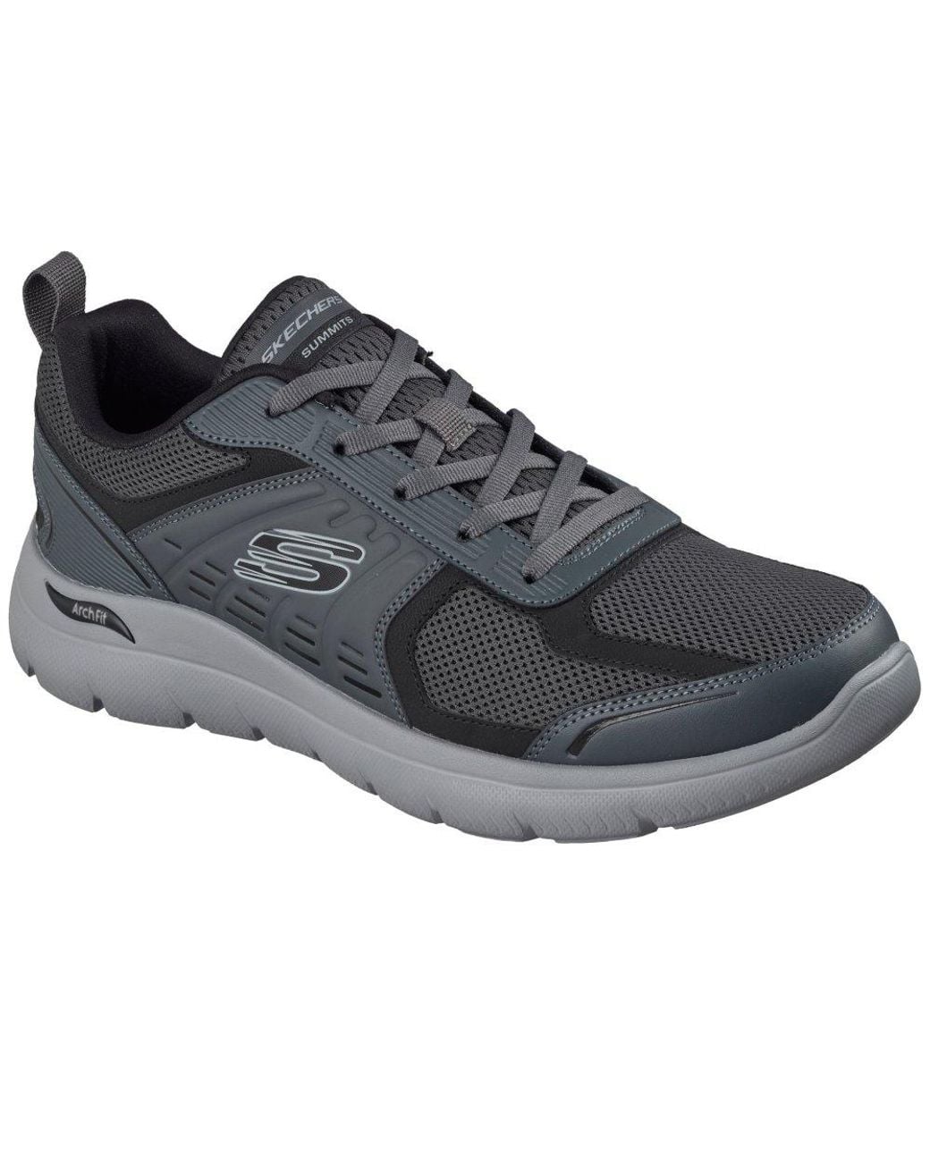 Skechers Gray Arch Fit Summits Leege Trainers for men