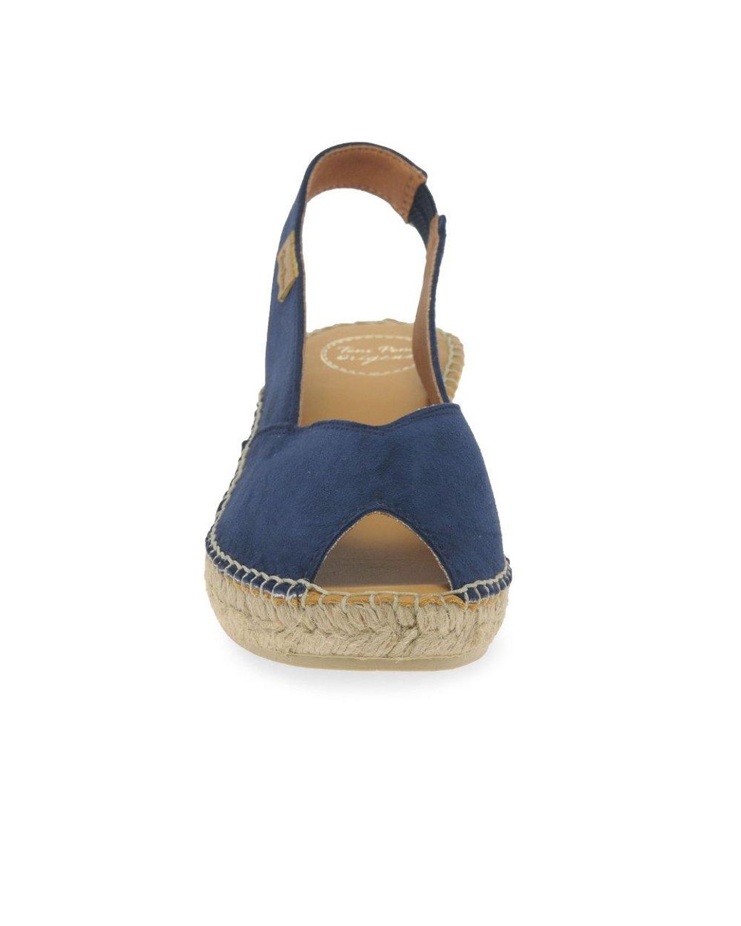 Toni Pons Blue Bernia Wedge Heel Espadrille Sandals