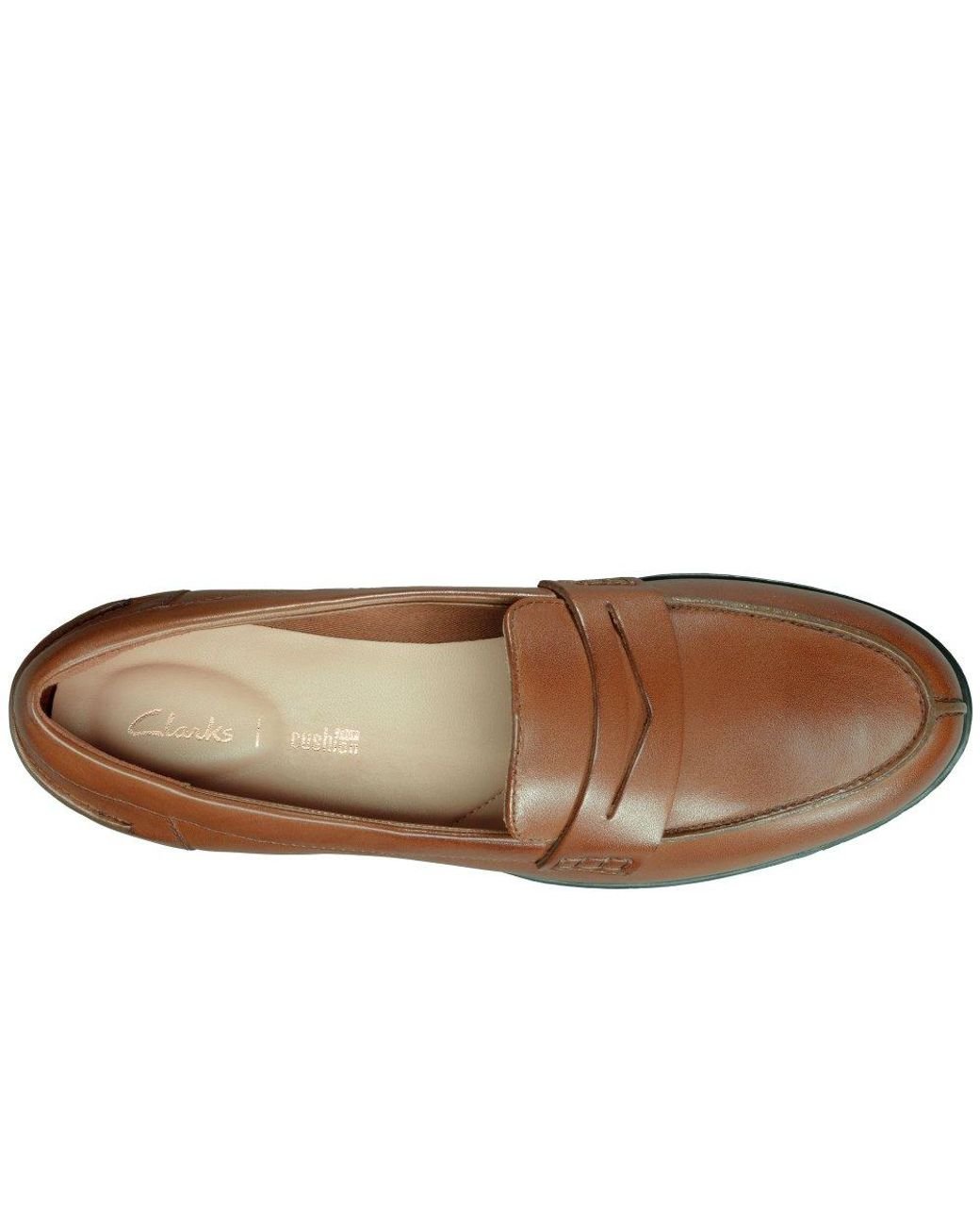 Clarks Hamble Loafer Wide Fit Shoes in Brown | Lyst Canada