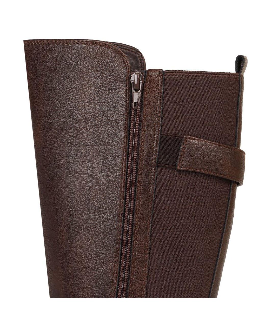 Lunar (GRS) Brown Devon Knee High Boots