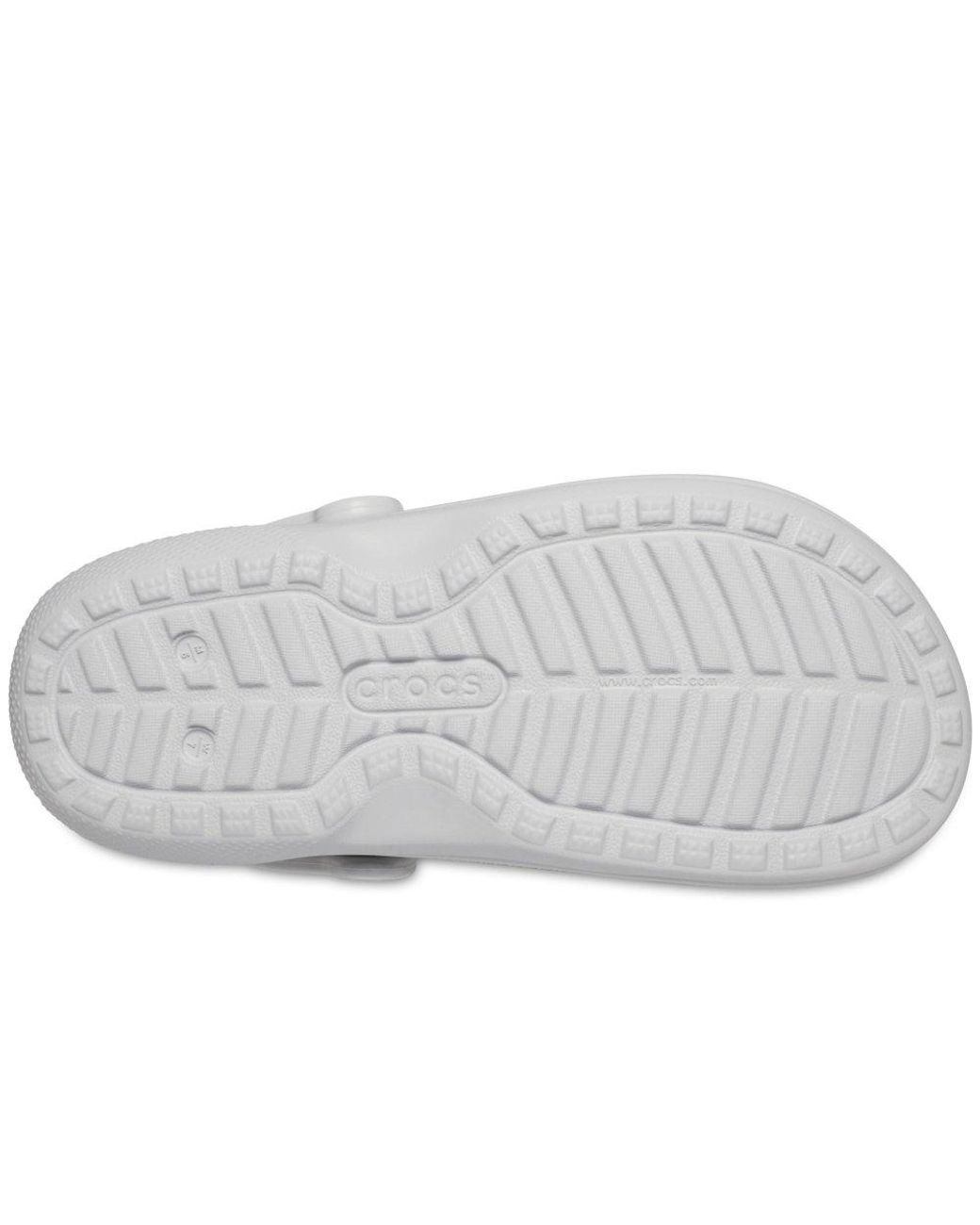 CROCSTM White Classic Lined Clogs for men