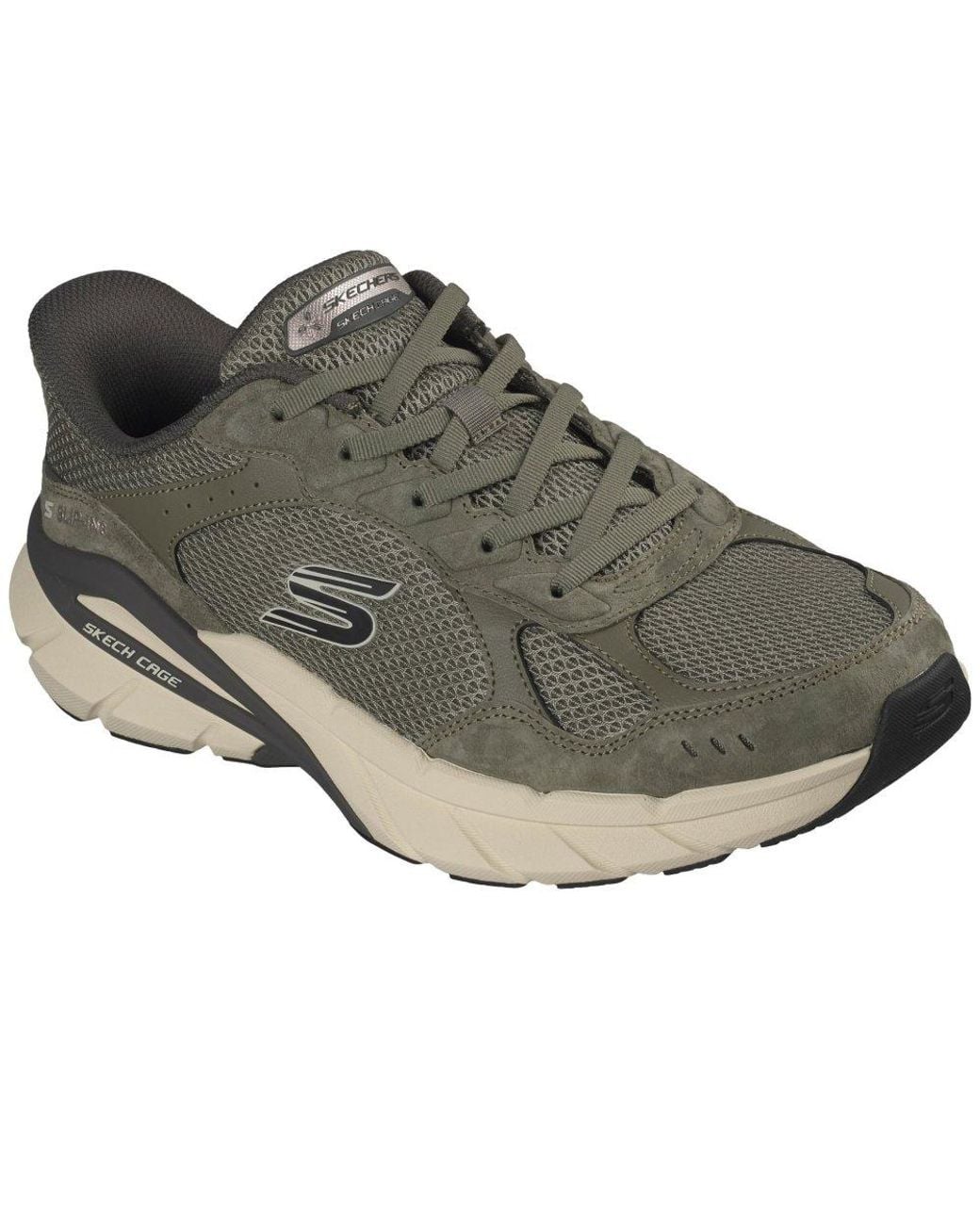 Skechers Gray Skech Cage Lexon Trainers for men