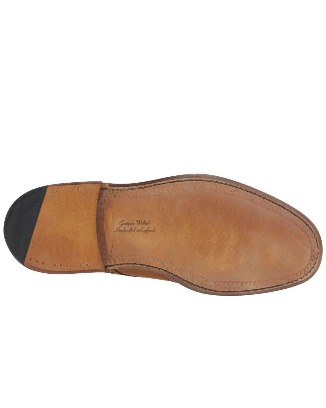 Loake Brown Chester Leather Brogue Shoes for men