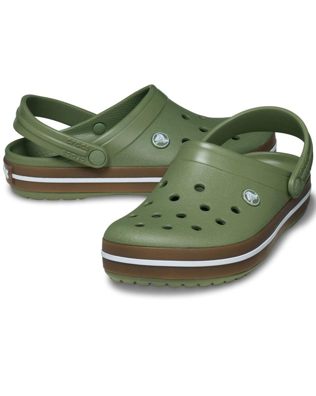 CROCSTM Green Crocband Gum Clogs for men
