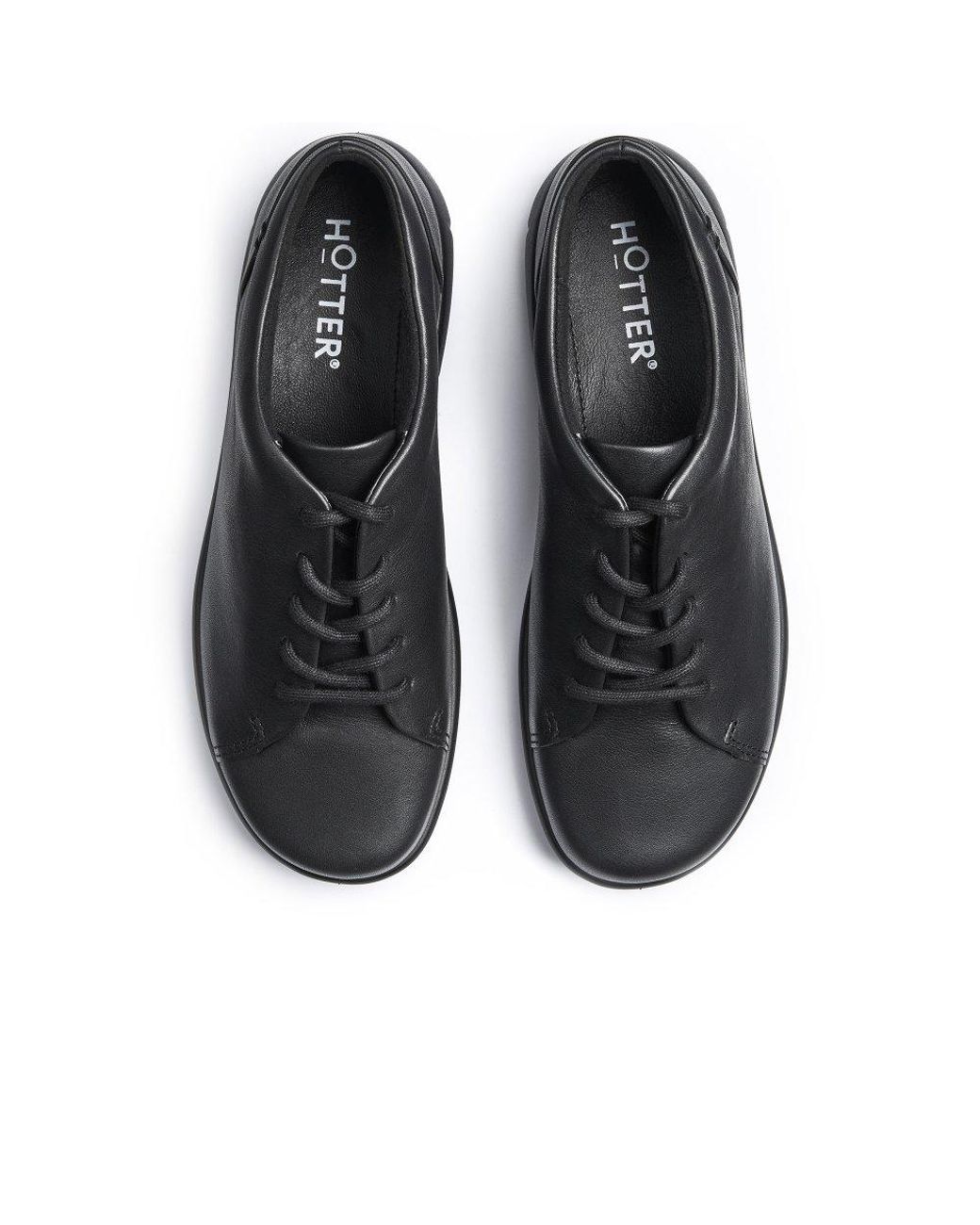 Hotter Black Dew Ii Extra Wide Fit Shoes