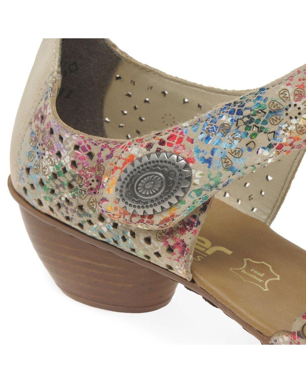 Rieker Brown Pia Open Court Shoes