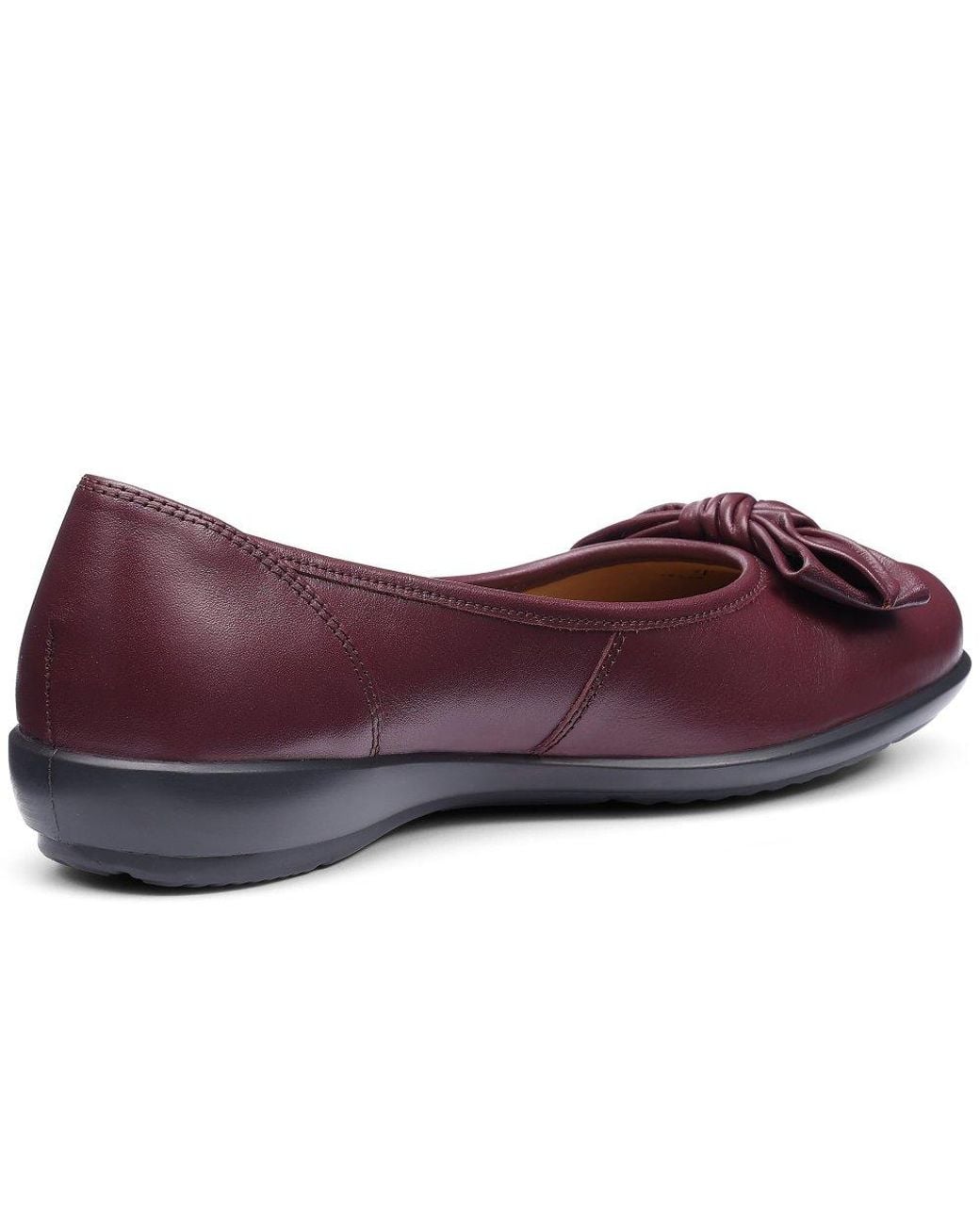 Hotter Purple Jewel Wide Ballet Pumps