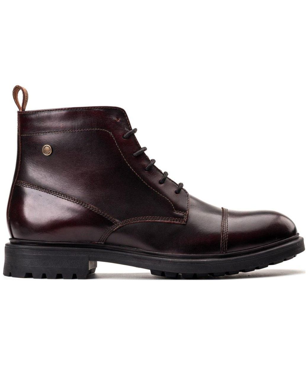 Base London Brown Boulton Toe Cap Boots for men