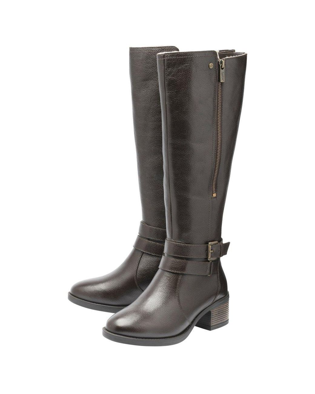 Lotus Black Lindy Knee High Boots