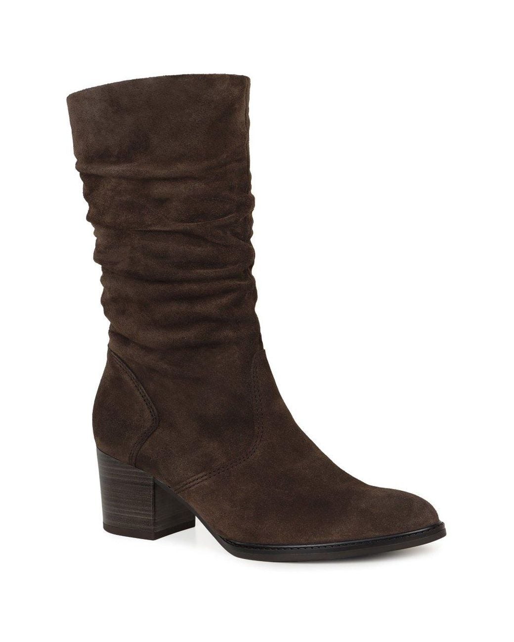 Gabor Brown Ramona Calf-Length Boots