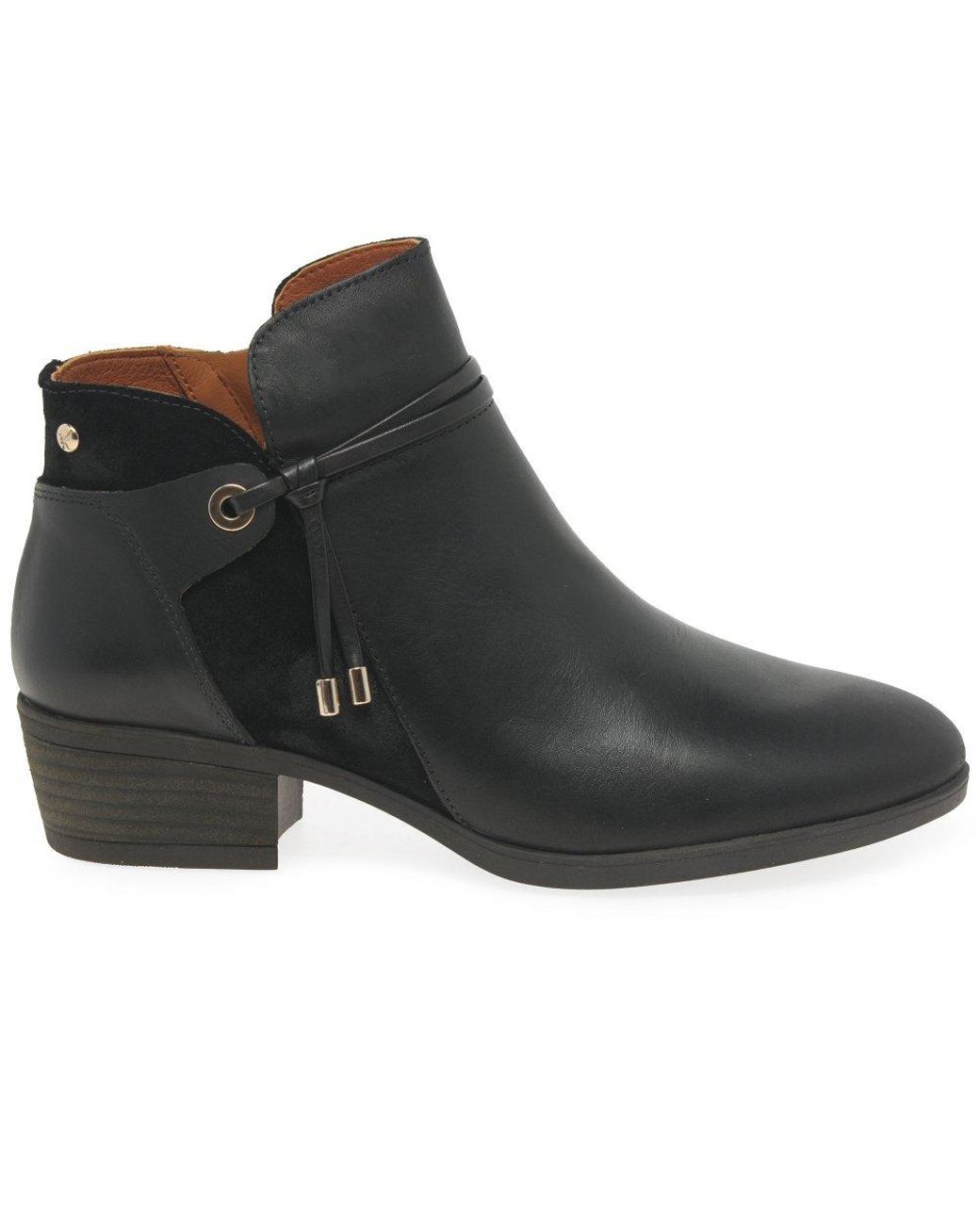 Pikolinos Black Darcey Ankle Boots