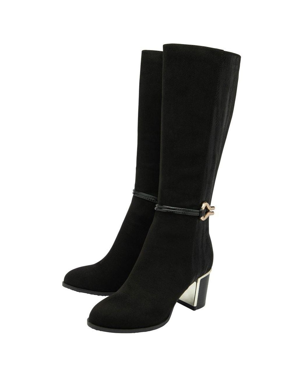 Lotus Black Wynter Knee High Boots