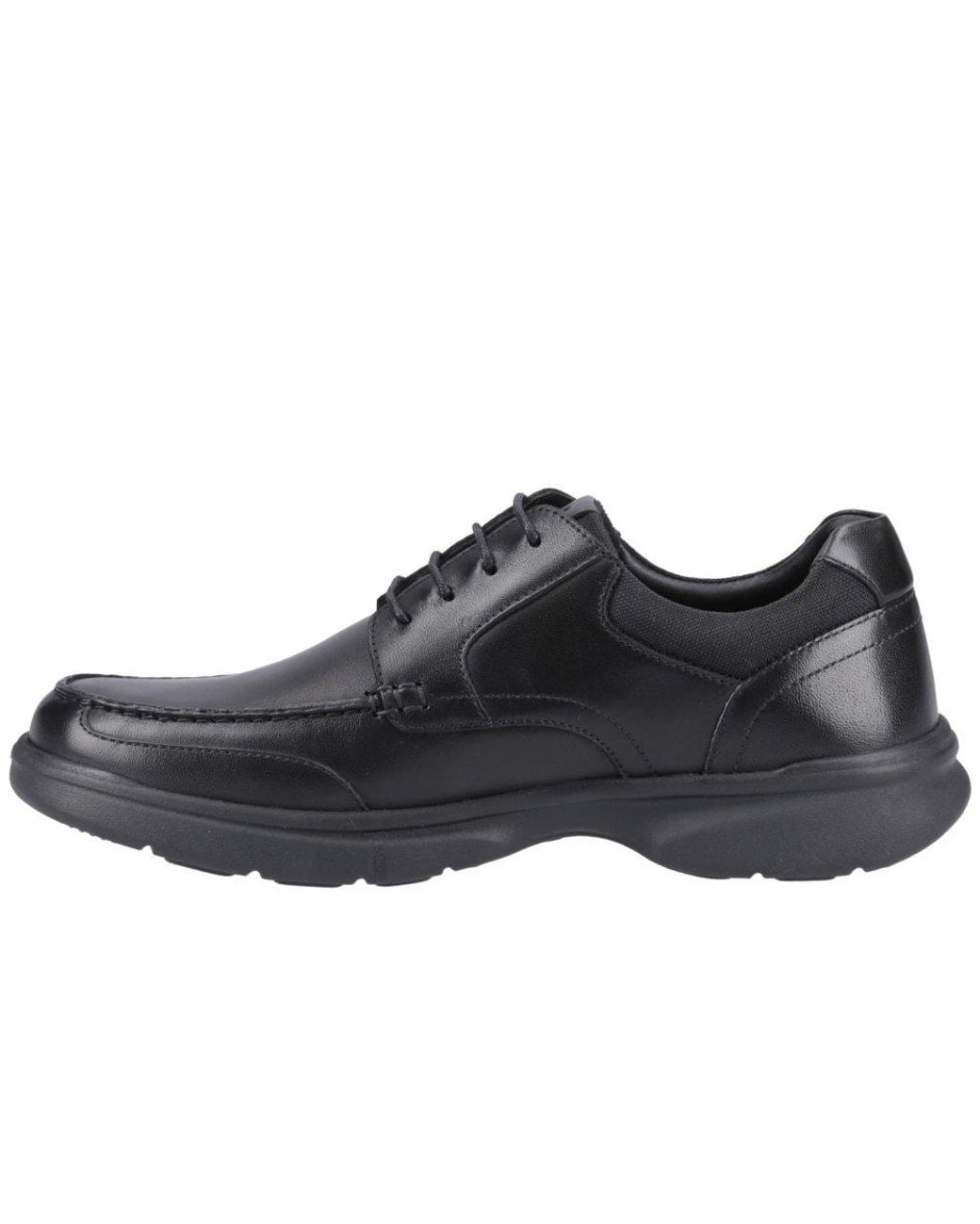 Hush Puppies Black Hugh Shoes for men