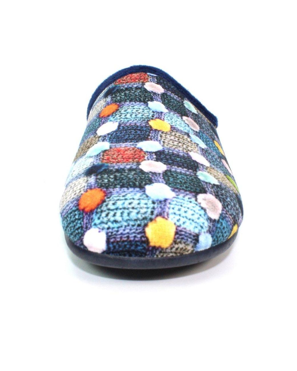 Lunar Blue Crackle Slippers