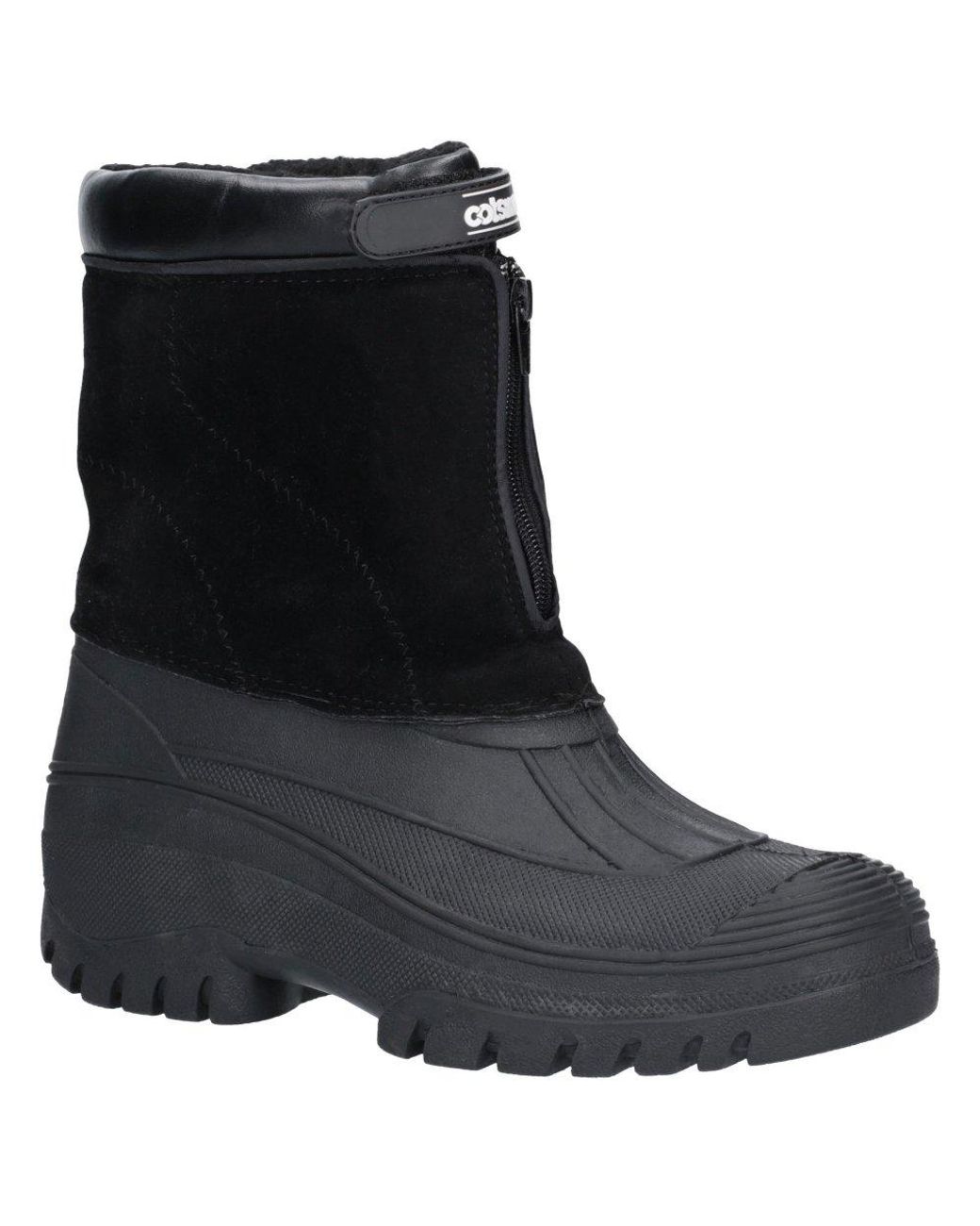 Cotswold Black Venture Snow Boots